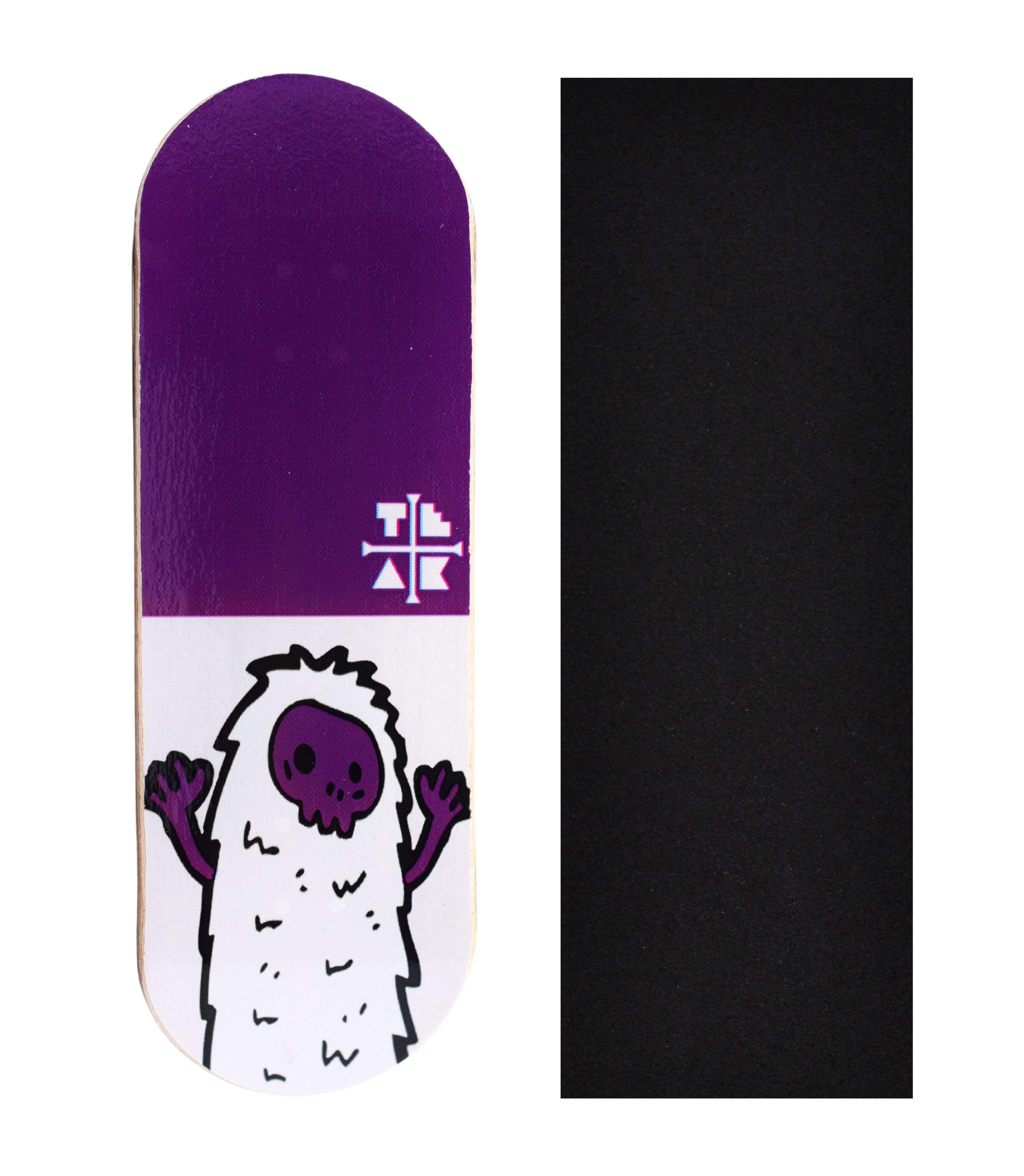 Teak Swap Fingerboard Deck & Graphic Wrap - Mini Yeti - 32mm x