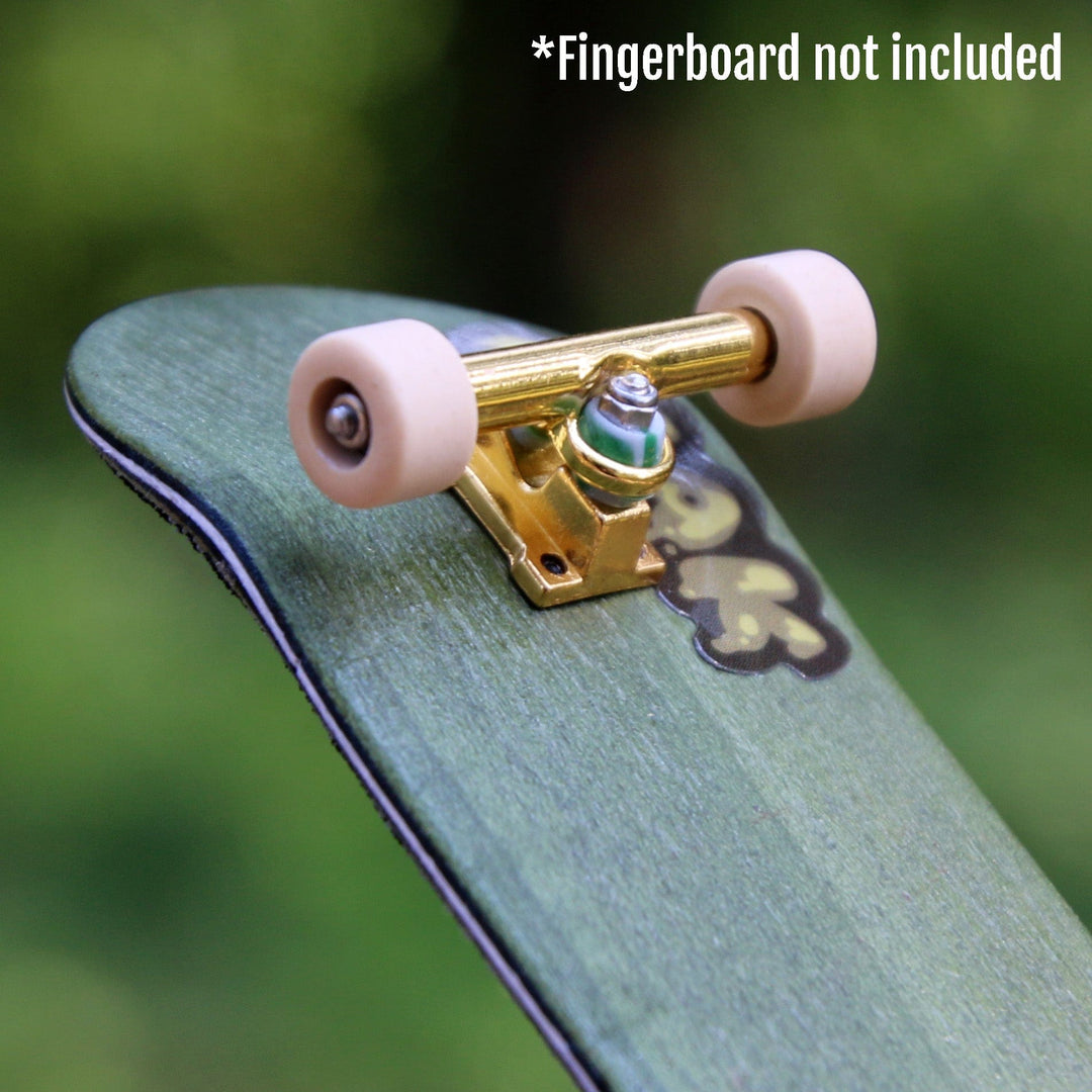 Teak Tuning Pro Duro Fingerboard Tuning Kit - Team Rider @Jakepfb Pro Model Signature Tuning -  Set of Pivot Cups & Pro Duro Bubble Bushings - Green & Gray Swirl Colorway