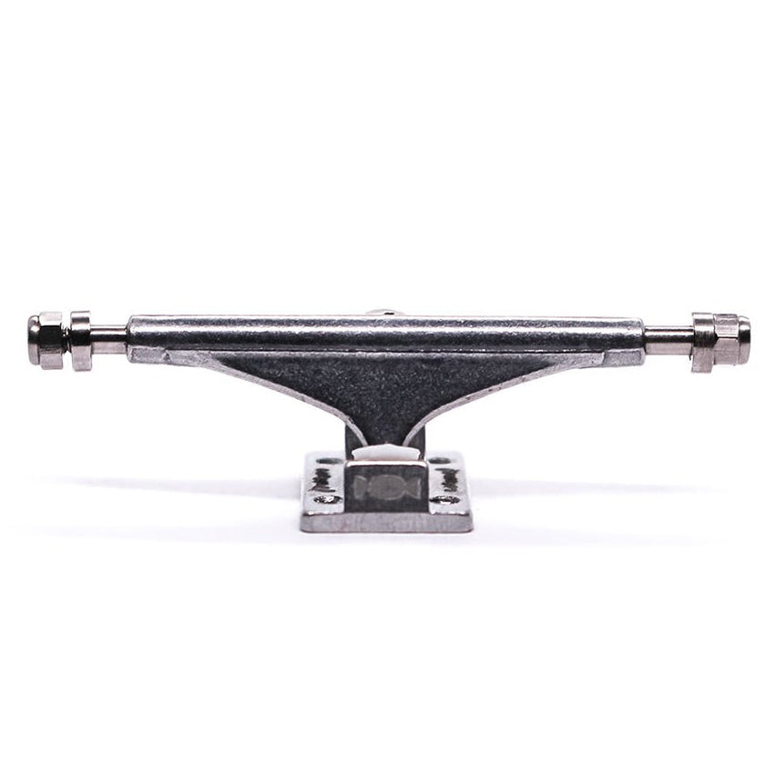 Teak Tuning 34mm Inverted Caramel Fingerboard Trucks - Silver - Includes Pro Duro Bubble Bushings