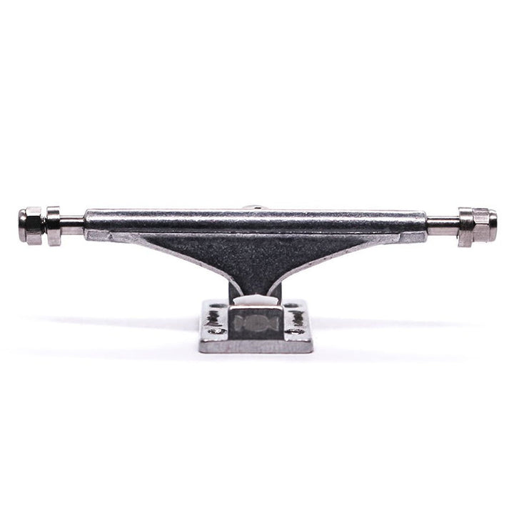 34mm Inverted Caramel Fingerboard Trucks - Silver - Includes Pro Duro Bubble Bushings