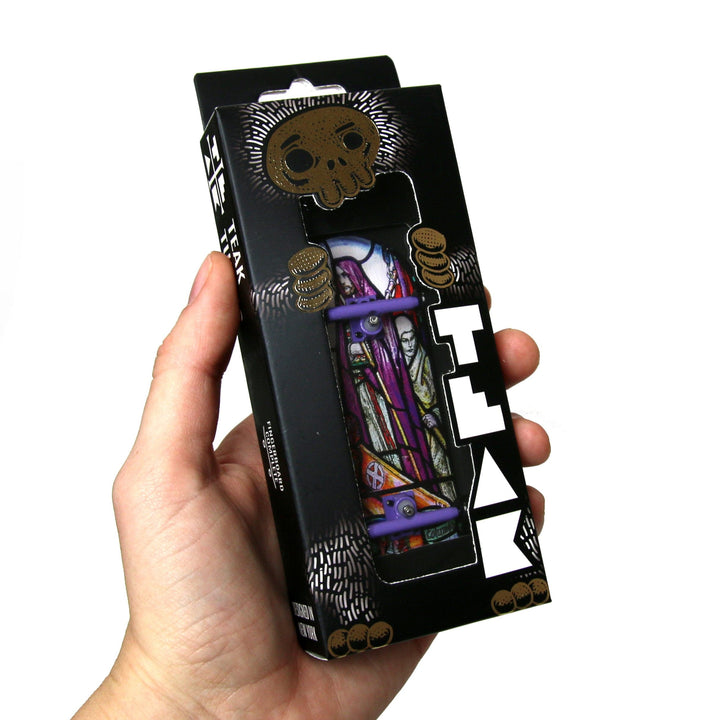 Teak Tuning Heat Transfer Graphic 34mm Fingerboard Complete - "St. Columbia Stained Glass" Edition