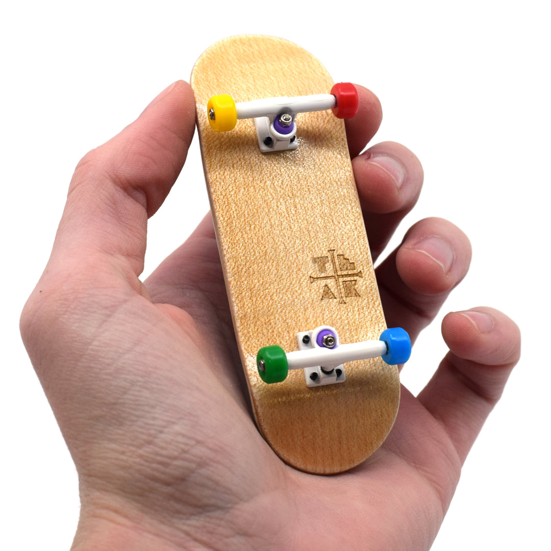 32mm Prolific Gen2 Fingerboard Complete - "Everything Is Awesome" Colorway - Gen2 Prodigy Trucks + Pro Duro Bubble Bushings