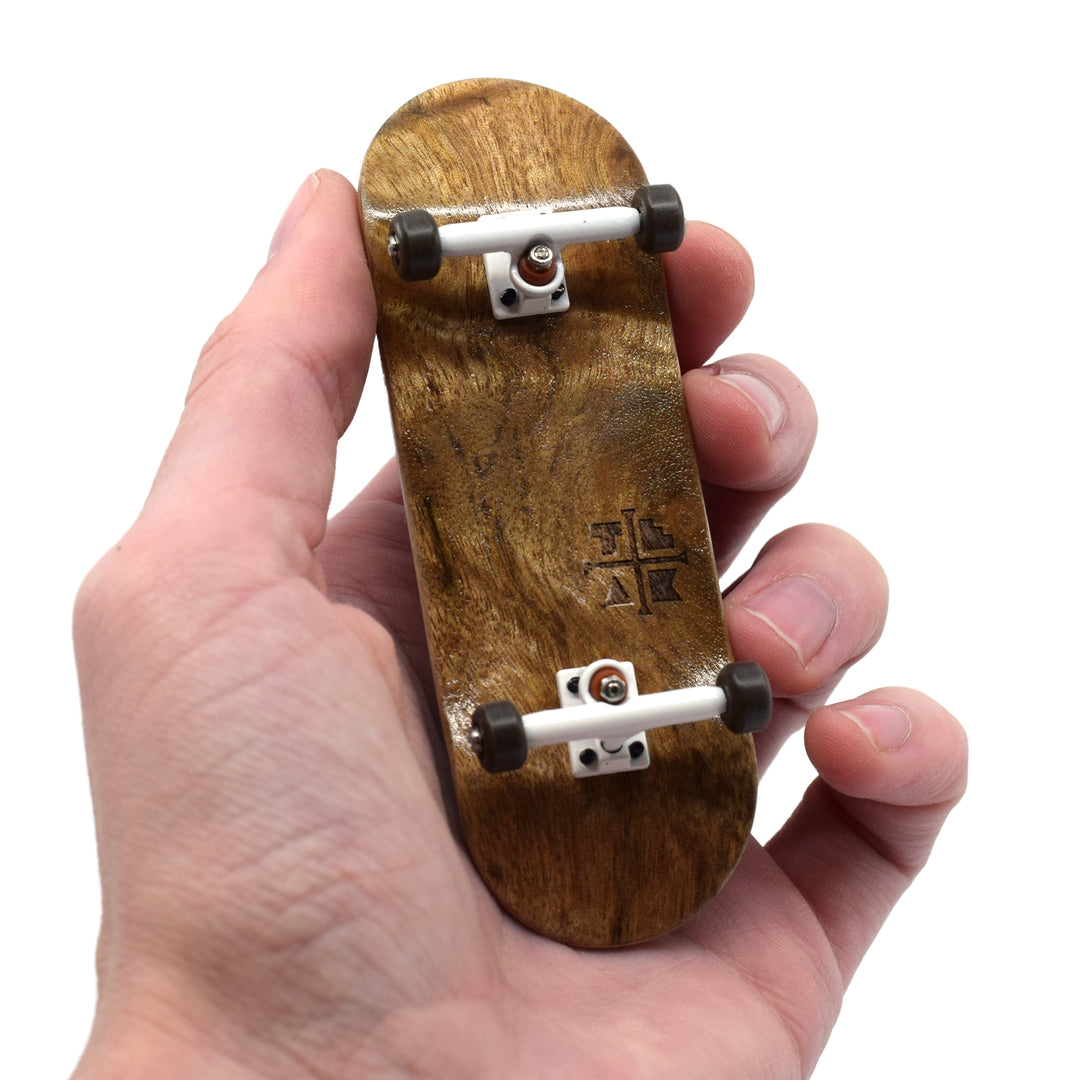 Teak Tuning 32mm Prolific Gen2 Fingerboard Complete - "Toasted S'mores" Colorway - Gen2 Prodigy Trucks + Pro Duro Bubble Bushings