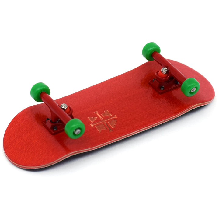 Teak Tuning 32mm Prolific Gen2 Fingerboard Complete - "Watermelon" Colorway - Gen2 Prodigy Trucks + Pro Duro Bubble Bushings