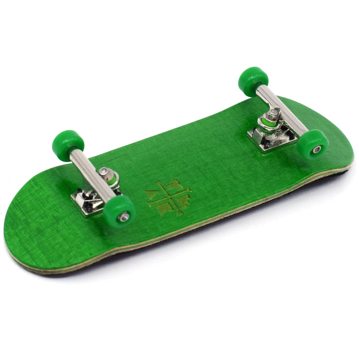 Teak Tuning 32mm Prolific Gen2 Fingerboard Complete - "Four Wheel Clover" Colorway - Gen2 Prodigy Trucks + Pro Duro Bubble Bushings