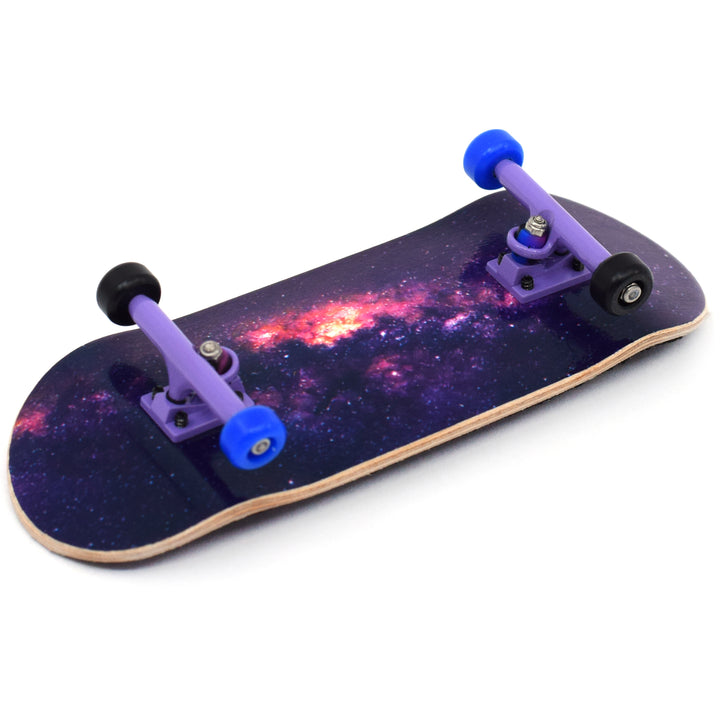 34mm Prolific Gen2 Fingerboard Complete - "Galaxy" Graphic - Gen2 Prodigy Trucks + Pro Duro Bubble Bushings