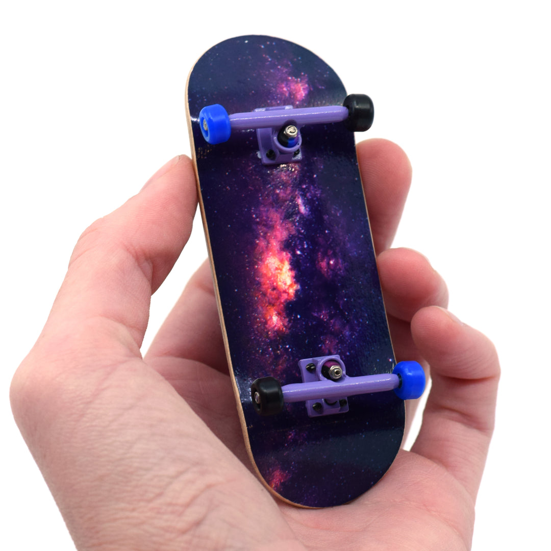 34mm Prolific Gen2 Fingerboard Complete - "Galaxy" Graphic - Gen2 Prodigy Trucks + Pro Duro Bubble Bushings