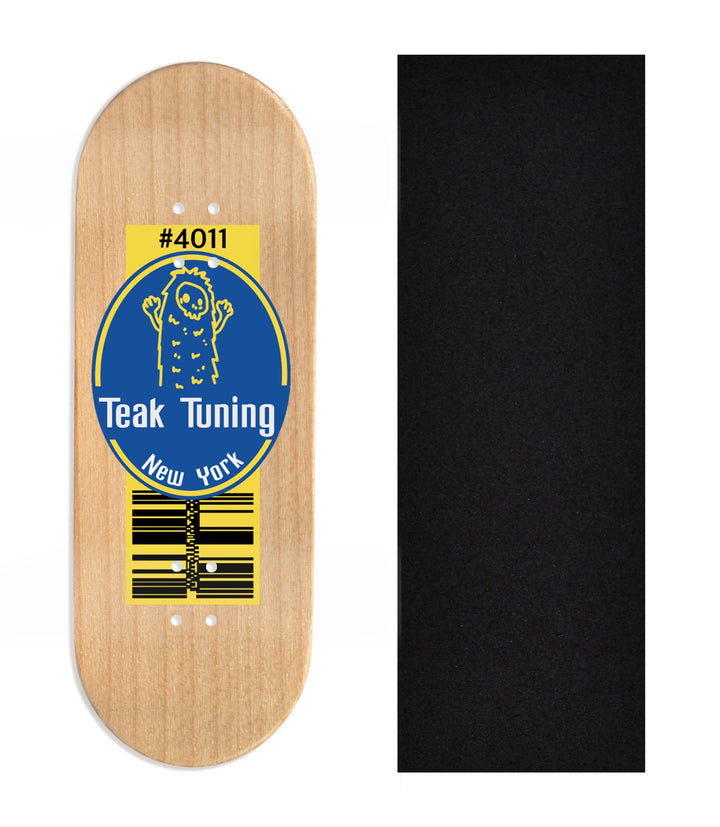 Teak Tuning Heat Transfer Graphic Wooden Fingerboard Deck, Design Contest 2024 Winner, sk8elliot - "4011 Qty 1" 32mm Deck