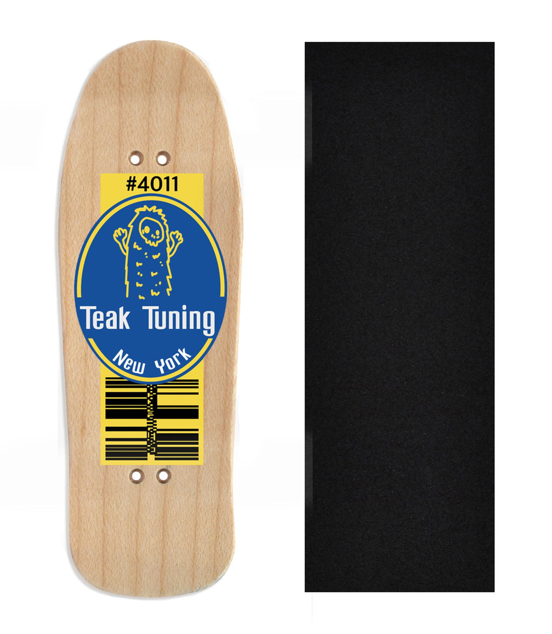 Teak Tuning Heat Transfer Graphic Wooden Fingerboard Deck, Design Contest 2024 Winner, sk8elliot - "4011 Qty 1" Carlsbad Cruiser Deck