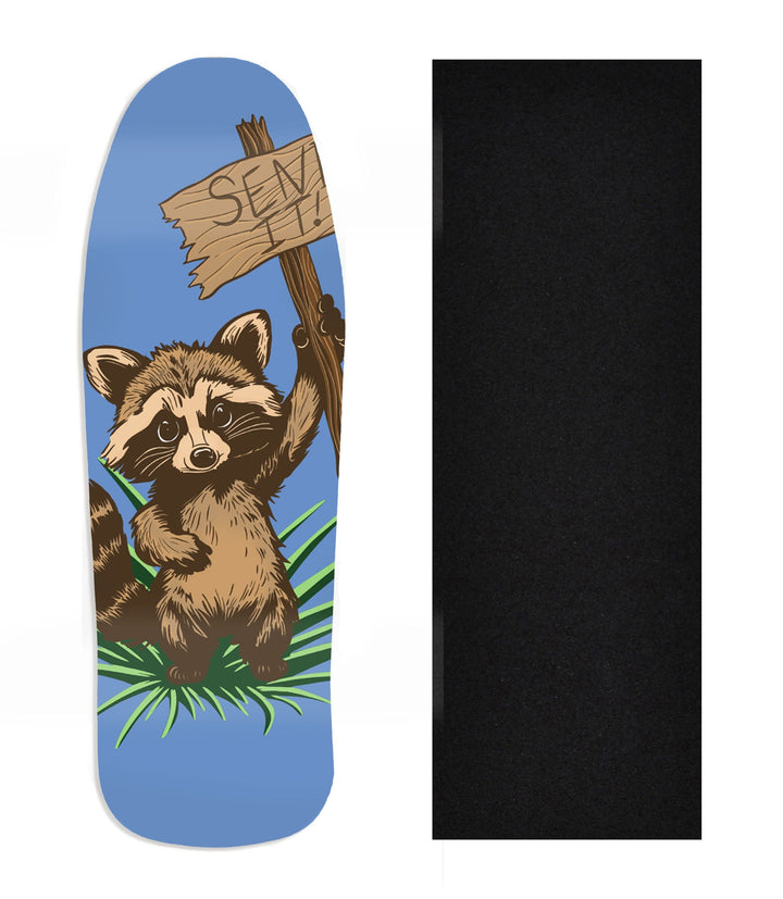 Teak Tuning Heat Transfer Graphic Wooden Fingerboard Deck, Design Contest 2024 Winner, @digitalprizefight - "Send It" Carlsbad Cruiser Deck