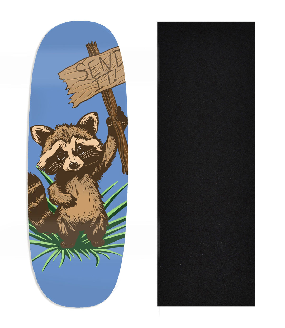 Teak Tuning Heat Transfer Graphic Wooden Fingerboard Deck, Design Contest 2024 Winner, @digitalprizefight - "Send It" Ohhh Deck