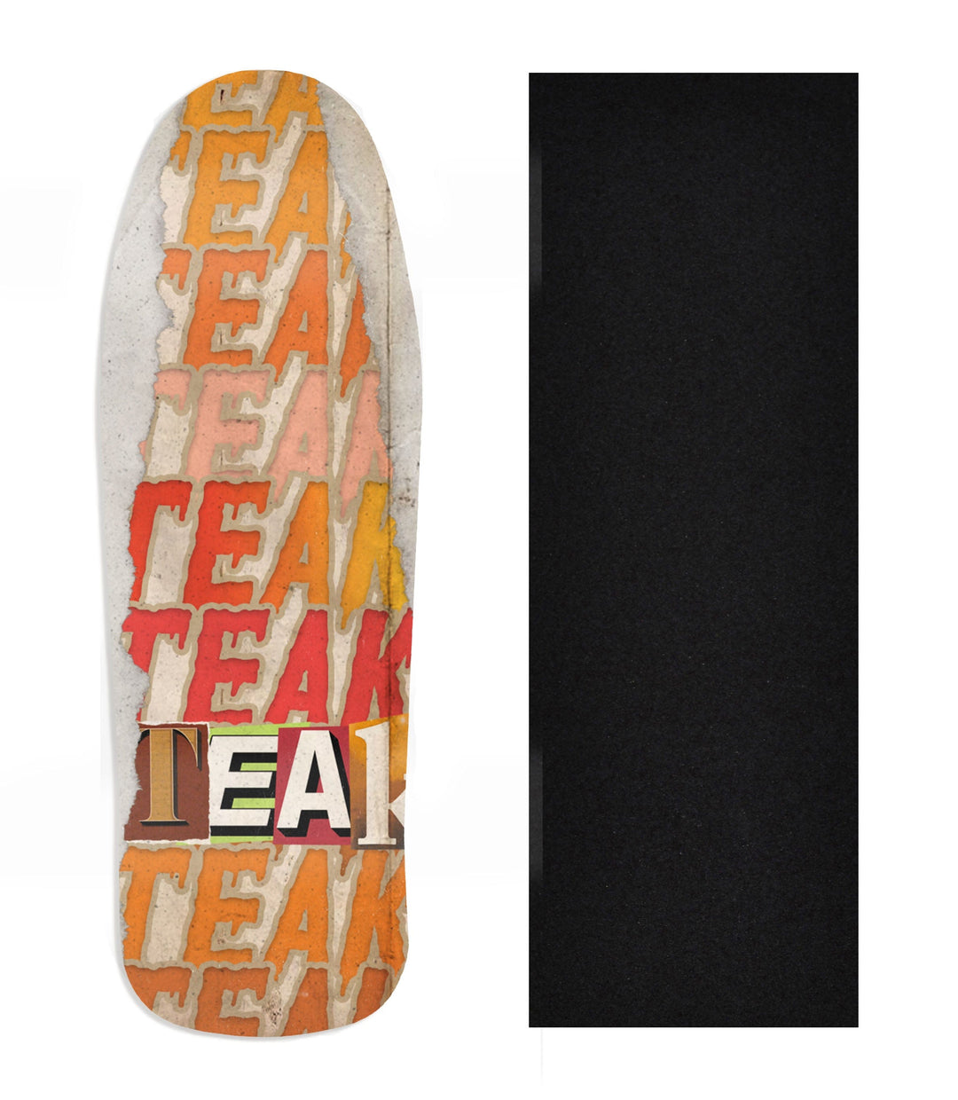 Teak Tuning Heat Transfer Graphic Wooden Fingerboard Deck, Design Contest 2024 Winner, pathzerocrew - "Teak Stack" Carlsbad Cruiser Deck