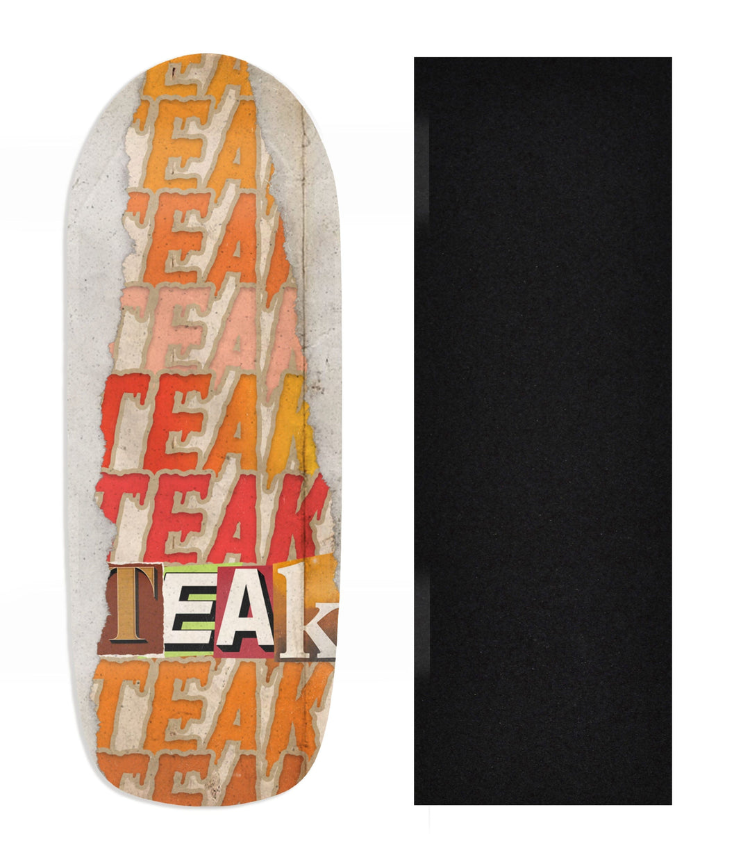 Teak Tuning Heat Transfer Graphic Wooden Fingerboard Deck, Design Contest 2024 Winner, pathzerocrew - "Teak Stack" Poolparty Deck