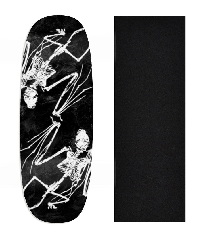 Teak Tuning Heat Transfer Graphic Wooden Fingerboard Deck, Design Contest 2024 Winner, fivefiveandugly - "Phantoms" Ohhh Deck