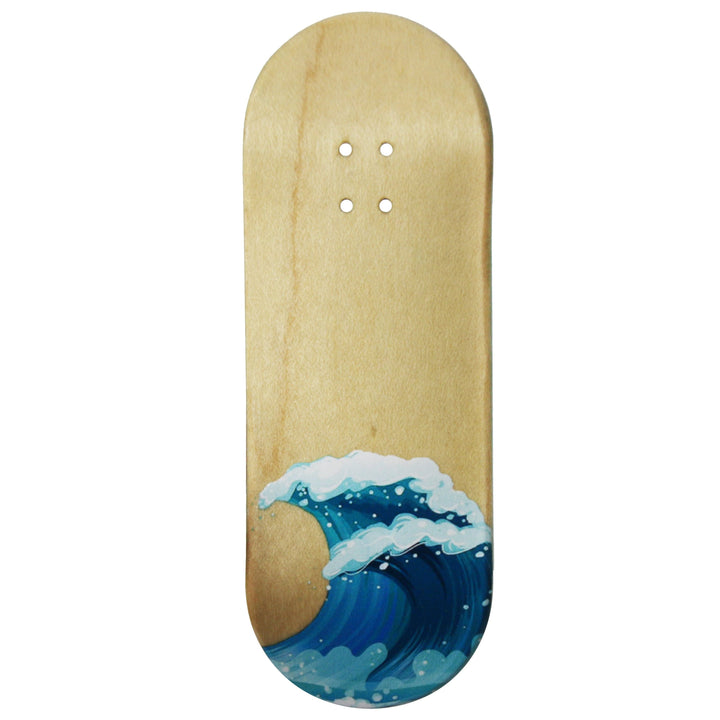 Teak Tuning Flow Series Wooden Deck - “Waves” Graphic  - 34x96mm with Colorful Plies