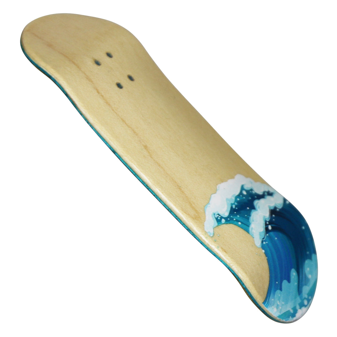 Teak Tuning Flow Series Wooden Deck - “Waves” Graphic  - 34x96mm with Colorful Plies