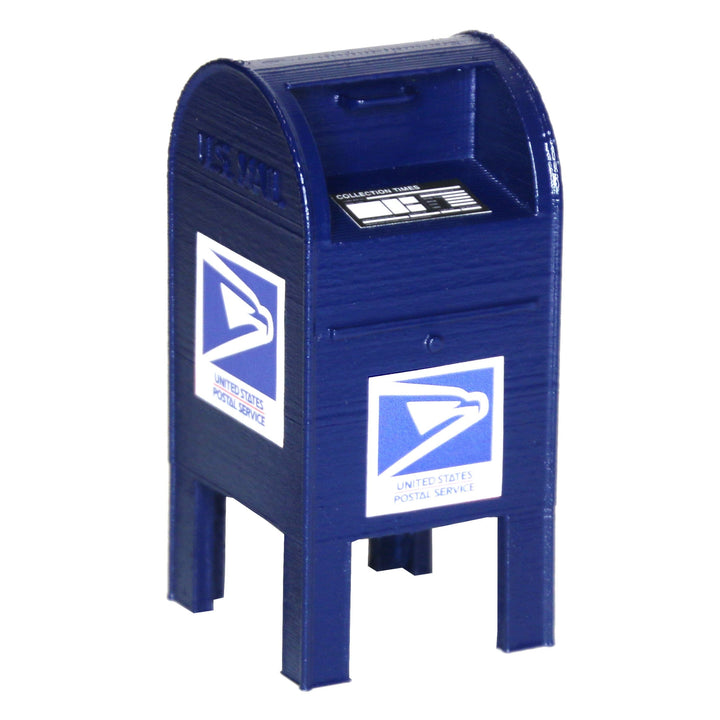 Teak Tuning 1/8 Scale USPS Mailbox Miniature - 3.5 Inches - Future Bound Prints