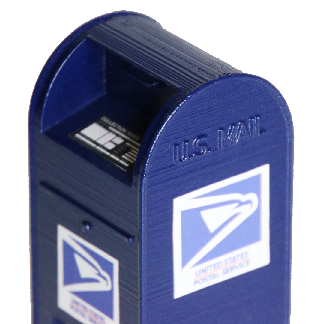 Teak Tuning 1/8 Scale USPS Mailbox Miniature - 3.5 Inches - Future Bound Prints