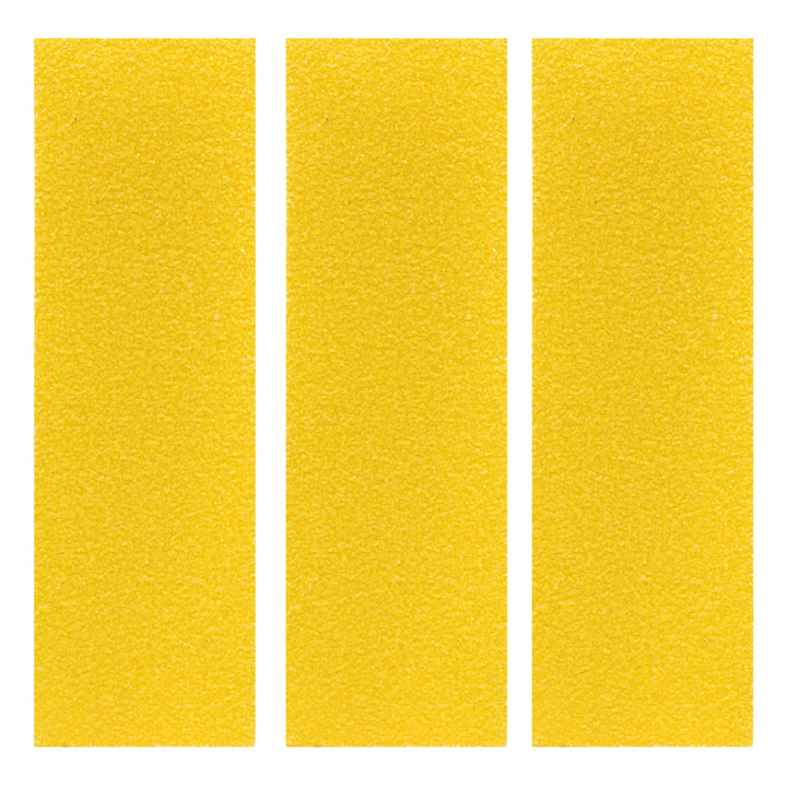 Teak Tuning 3PK Fingerboard Skate Grip Tape, Yellow Edition - 38mm x 114mm