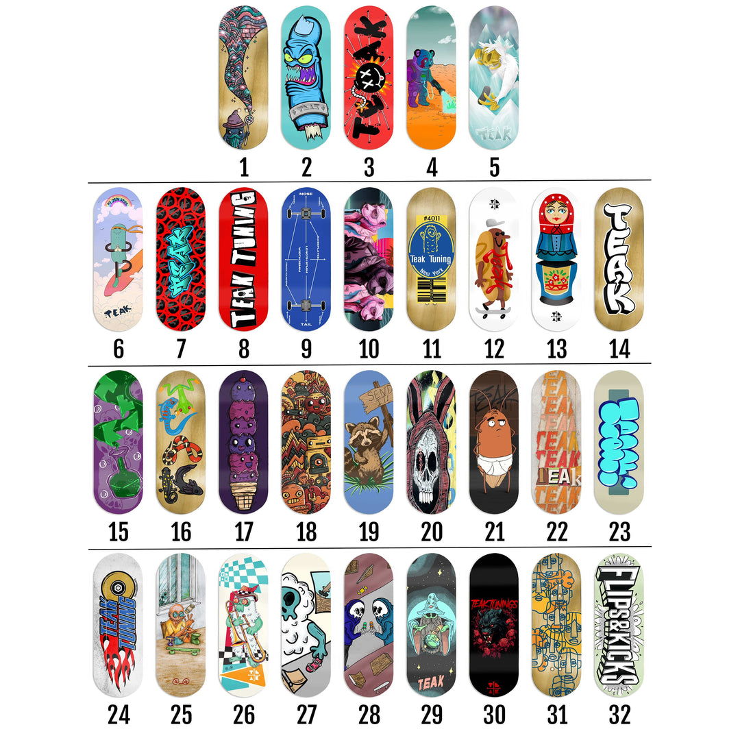 Teak Tuning Pro Fingerboards Teak Graphic Design Contest 2024 Fingerboard Decks