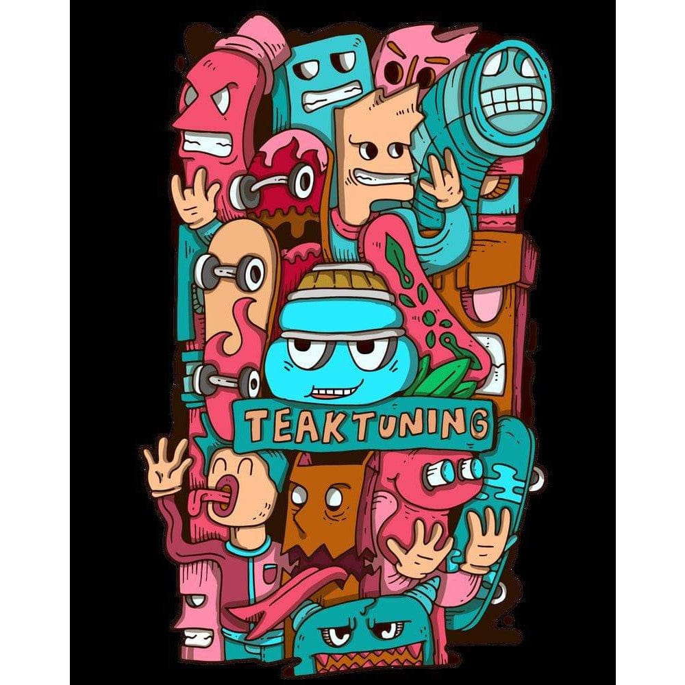 Teak Tuning Teak Tiki Die-Cut Stickers