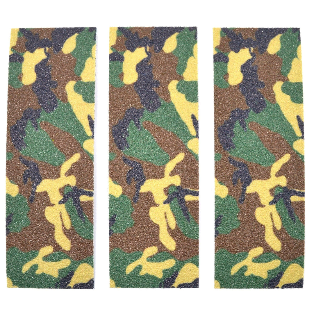 Teak Tuning 3PK Fingerboard Skate Grip Tape, Camouflage Edition - 38mm x 114mm