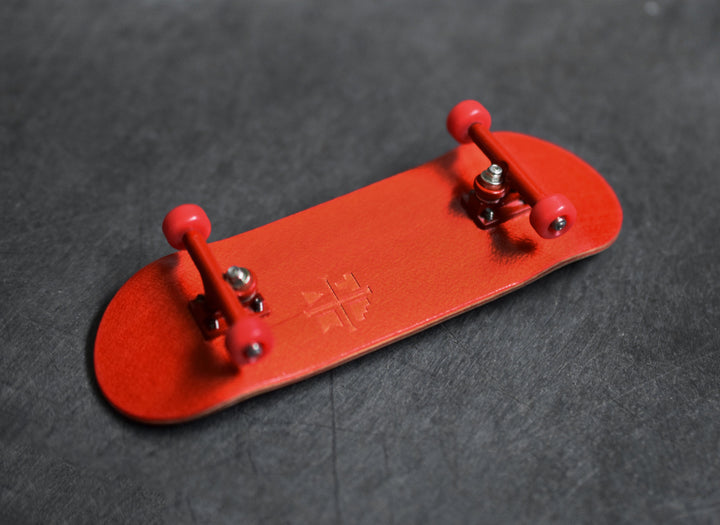 Teak Tuning 32mm Prolific Gen2 Fingerboard Complete - "Red Rover" Colorway - Gen2 Prodigy Trucks + Pro Duro Bubble Bushings