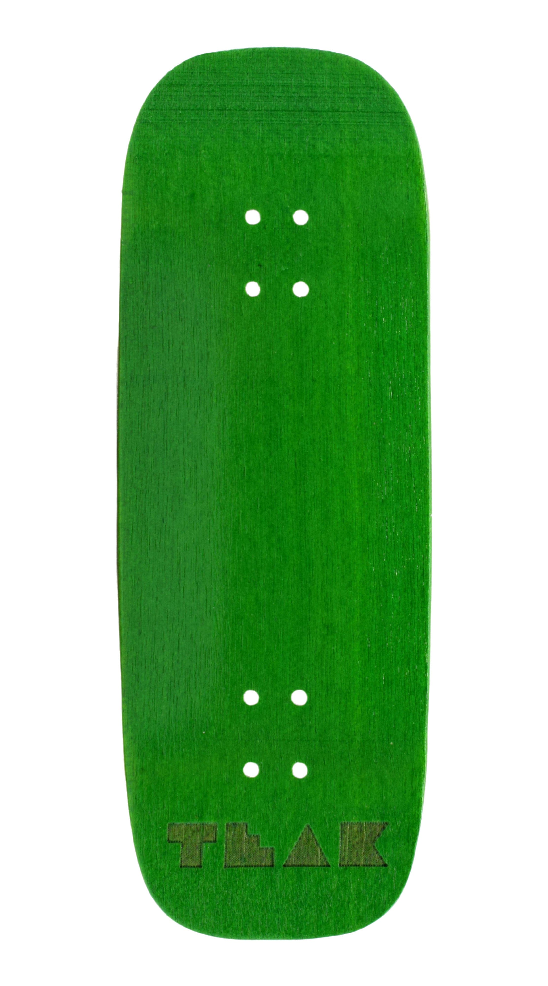 26” Green outlet Mini GloBoard wood resin skate deck with grip tape